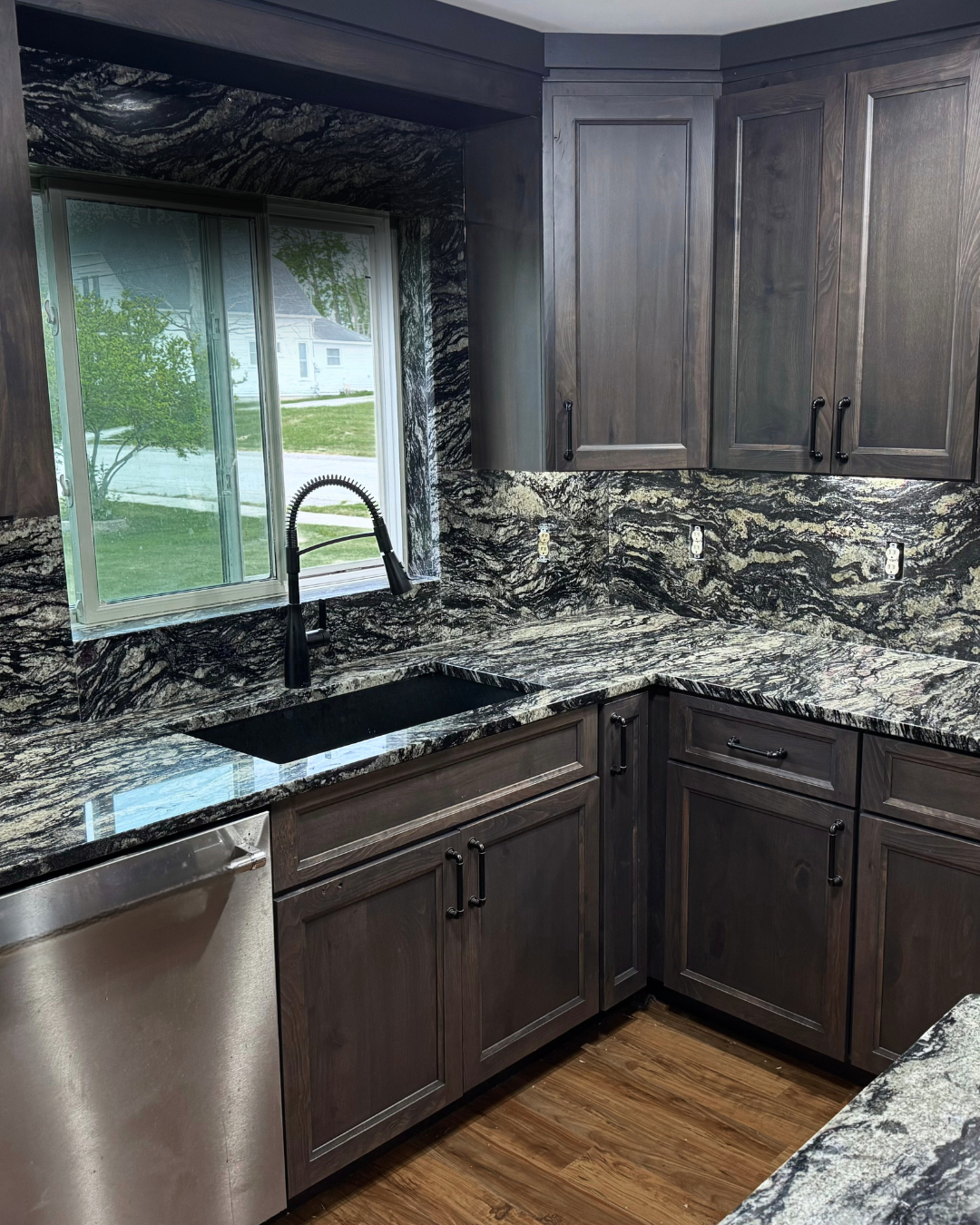 Blue Fantasy Granite Kitchen
